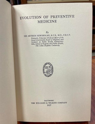 Evolution of Preventive Medicine.