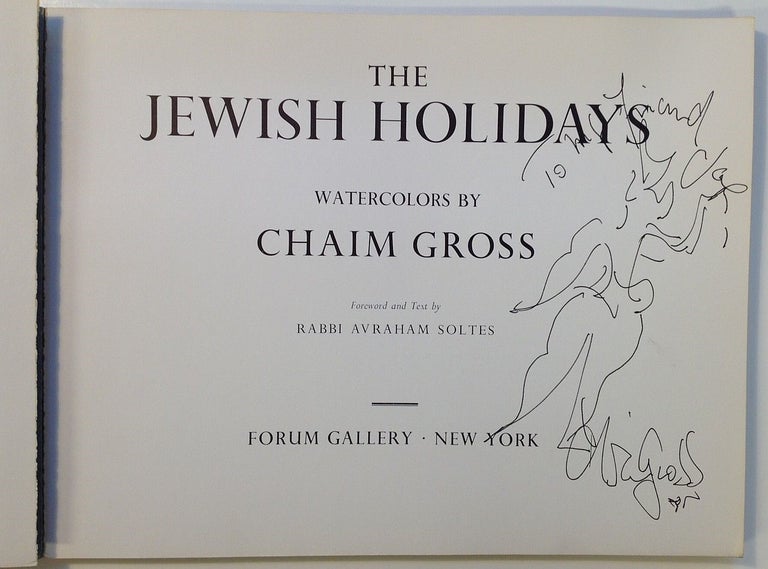 Item #113077 The Jewish Holidays. Chaim GROSS.