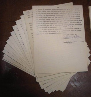 Item #113514 Signed Contract. Woody HERMAN