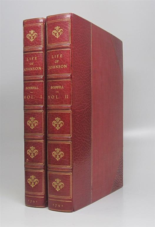 Item #116527 The Life of Samuel Johnson, Comprehending an account of his studies and numerous works, in chronological order; A series of his epistolary correspondence and conversations with many eminent persons; and various original pieces of his composition, never before published. James BOSWELL.