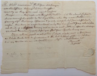 Item #123502 Autographed Letter Signed about important military matters. Nathaniel GOODWIN