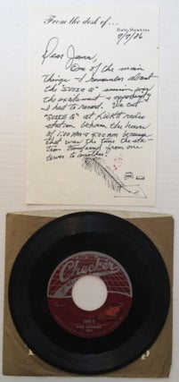 Item #133158 Autographed Letter with incredible content. Dale HAWKINS
