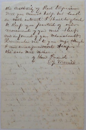 Lengthy Autographed Letter Signed on Union Army letterhead