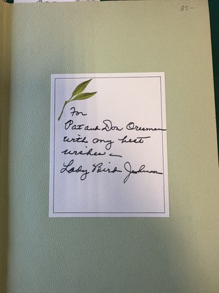 Item #142081 A White House Diary. Lady Bird JOHNSON