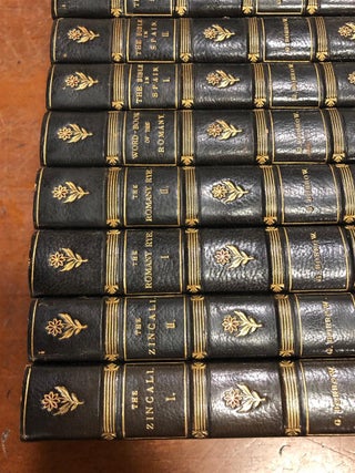 First Editions of various George Borrow Titles, Bound as Matching Set:; The Zincali, The Bible in Spain, Lavengro, The Romany Rye, Wild Wales, Romano Lavo-Lil.
