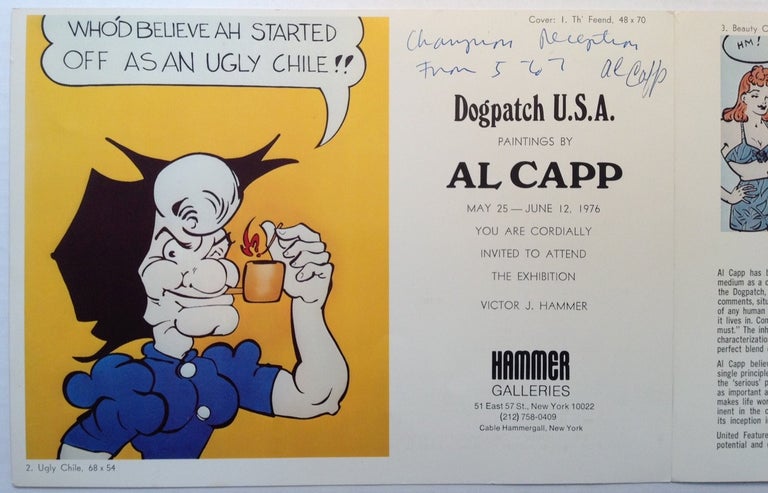 Item #144395 Signed "Li'l Abner" Promotional Brochure. Al CAPP, 1909 - 1979.