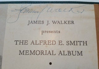 Signed Record Albums titled "James J. Walker presents The Alfred E. Smith Memorial Album."