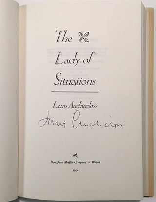 Item #150726 The Lady of Situations. Louis AUCHINCLOSS