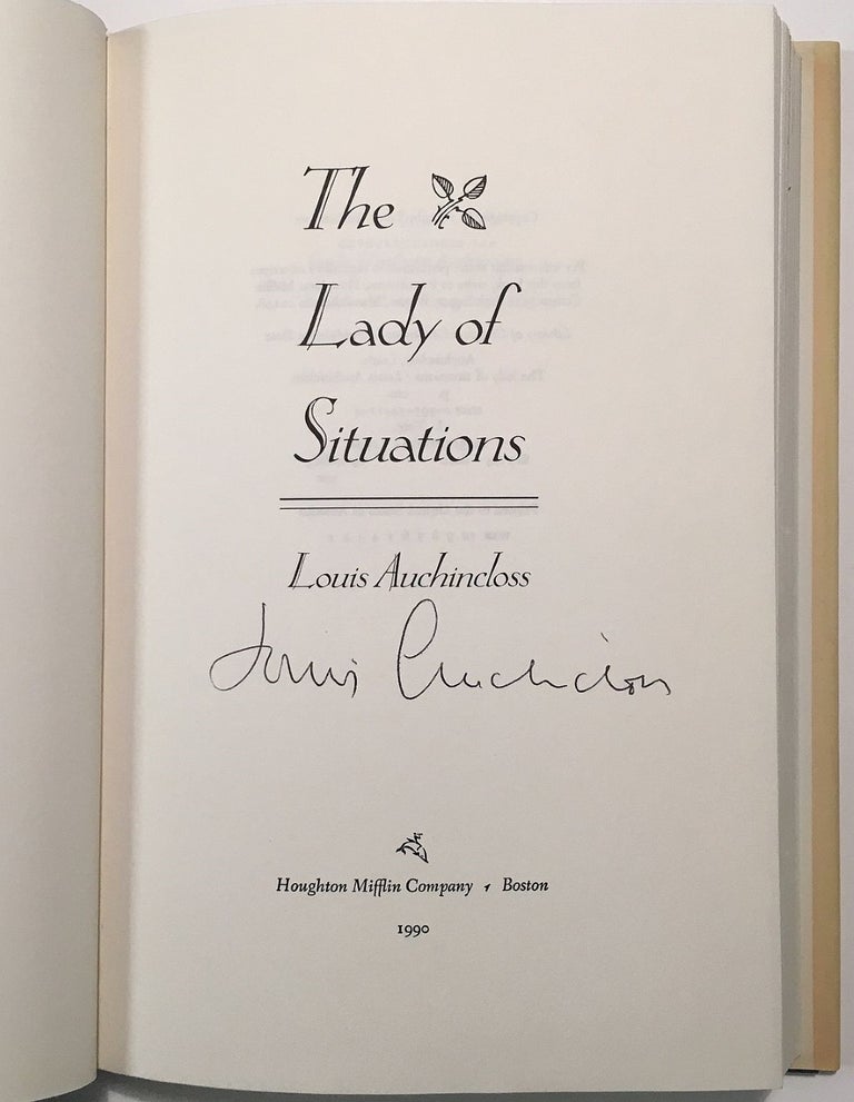 Item #150726 The Lady of Situations. Louis AUCHINCLOSS.