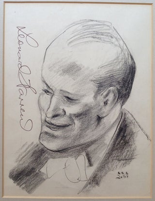 Item #152834 Original Signed Portrait of Leonard Warren. Stuyvesant VAN VEEN, Leonard WARREN