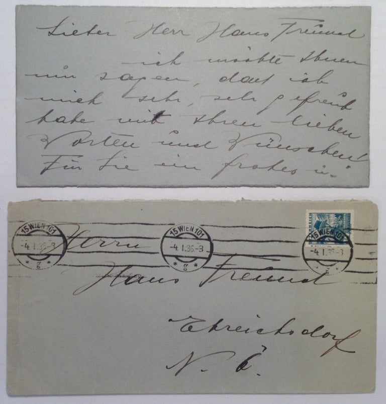 Item #154823 Autograph Letter Signed in German. Karl WESSELY, 1874 - 1953.