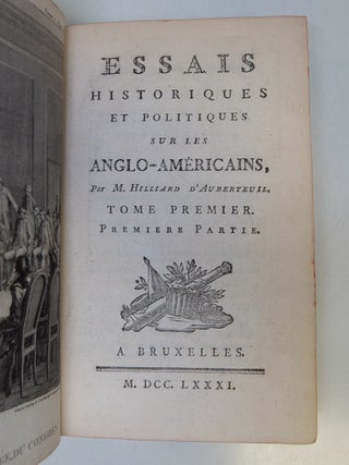Essais Historiques et Politiques sur les Anglo-Americains.