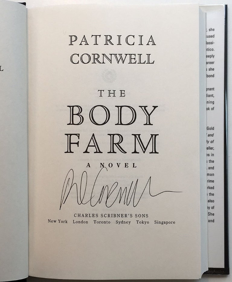 Item #157885 The Body Farm. Patricia CORNWELL.