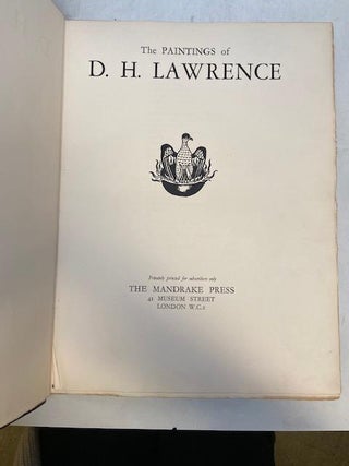 The Paintings of D.H. Lawrence.