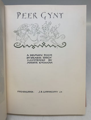 Peer Gynt: A Dramatic Poem.
