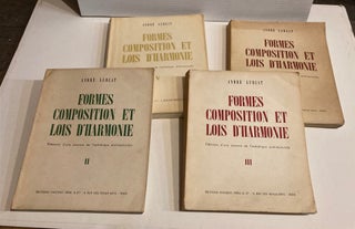 Item #161280 Formes, Composition et Lois d'Harmonie: Elements d'une Science de l'esthetique...
