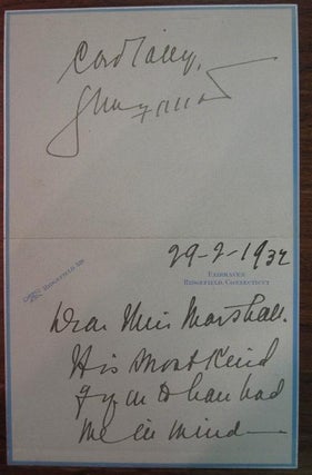 Item #161713 Autographed Letter Signed. Geraldine FARRAR