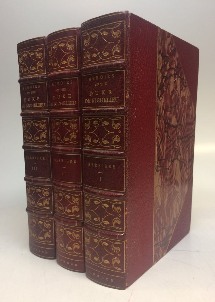 Item #167017 Memoirs of Marshal Duke de Richelieu...and extract from the Memoirs of Madame the Countess de Genlis. M. F. BARRIERE.