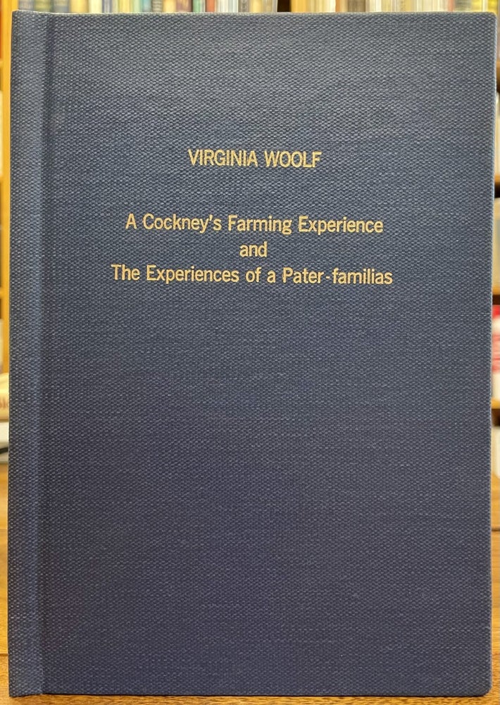 Item #167444 A Cockney's Farming Experiences. Virginia WOOLF.