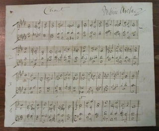 Item #172931 Autographed Musical Quotation. Frederic ARCHER, 1838 - 1901