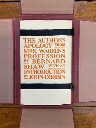 The Author's Apology from Mrs.Warren's Profession.