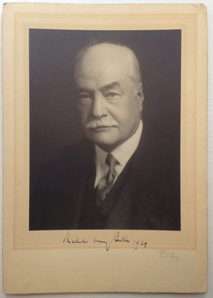 Item #174466 Signed Photograph. Nicholas Murray BUTLER, 1862 - 1947