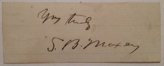 Item #176793 Clipped Signature. Samuel Bell MAXEY, 1825 - 1895