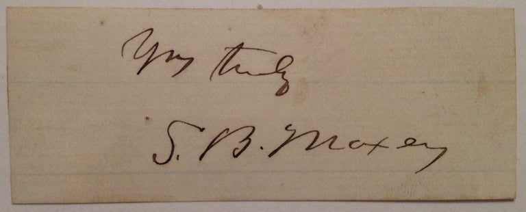 Item #176793 Clipped Signature. Samuel Bell MAXEY, 1825 - 1895.
