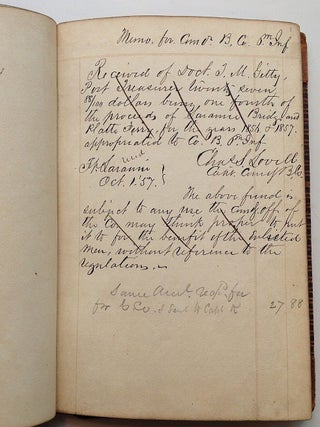 The Account Book of the B Company, 6th Infantry, United States Army