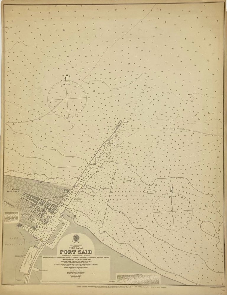 Item #202413 Port Said Suez Canal. Commander L. S DAWSON.