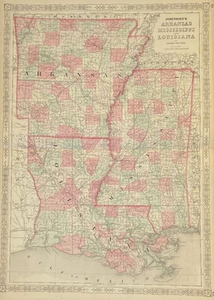 Item #202851 Johnson's Arkansas Mississippi and Louisiana. JOHNSON, WARD