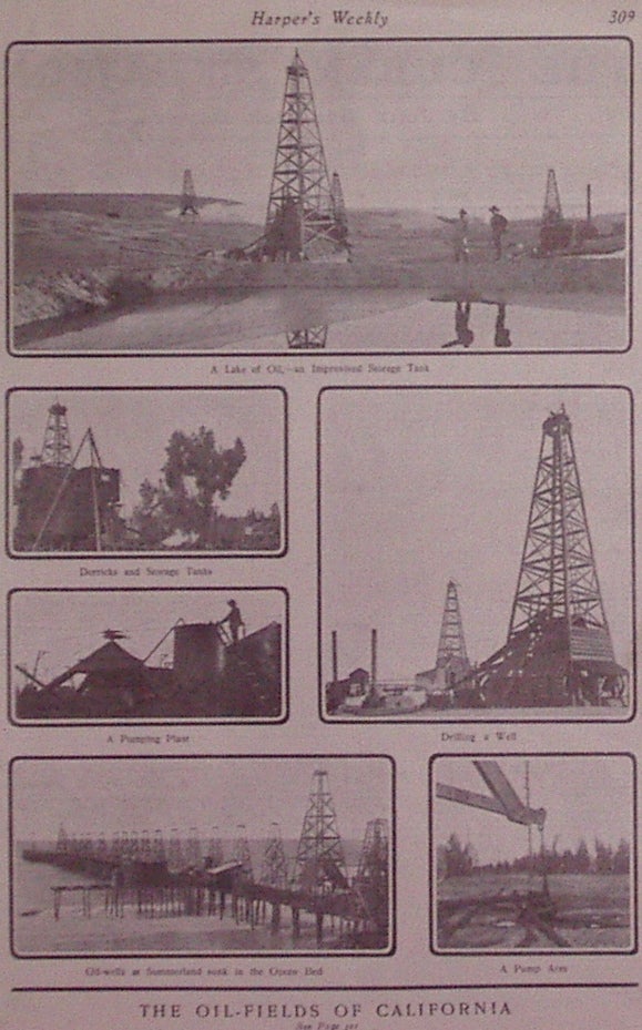 Item #202860 The Oil-Fields of California. HARPER'S WEEKLY.