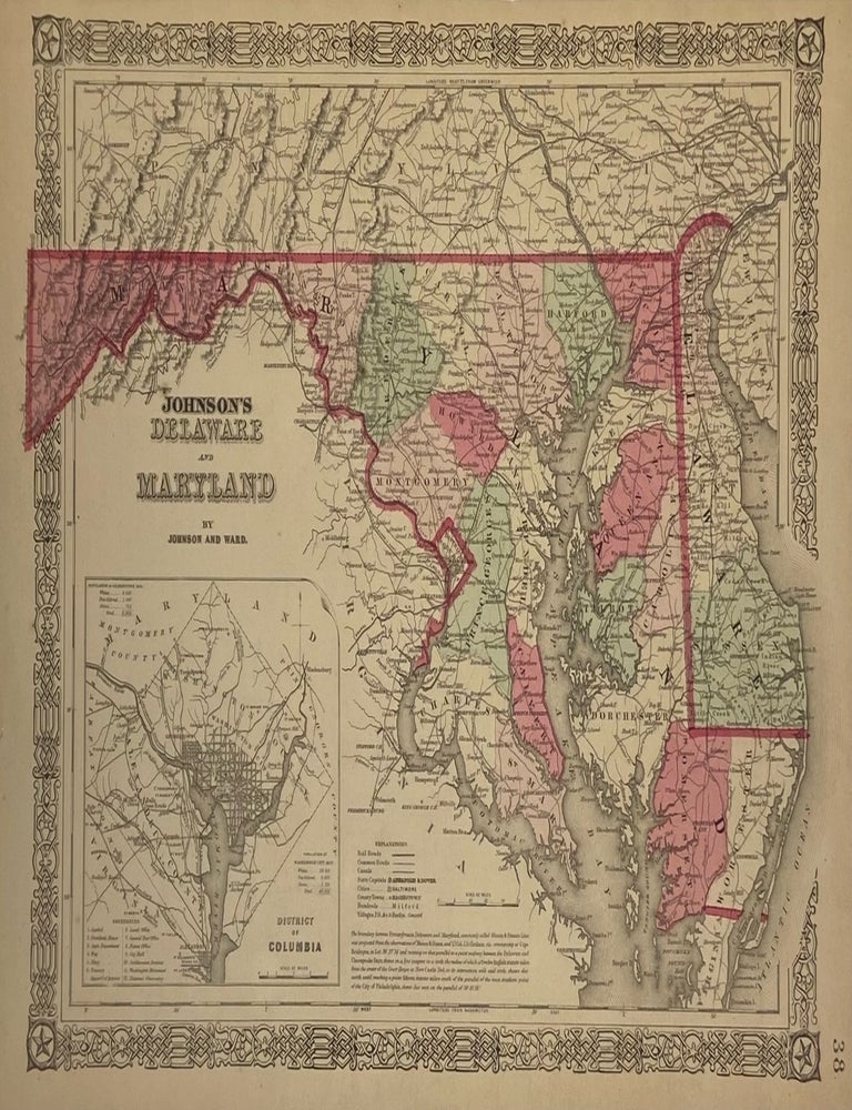 Item #202870 Johnson's Delaware and Maryland. JOHNSON, WARD.