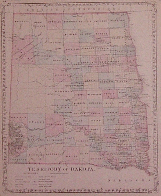 Item #202875 Territory of Dakota. Samuel Augustus Jr MITCHELL.