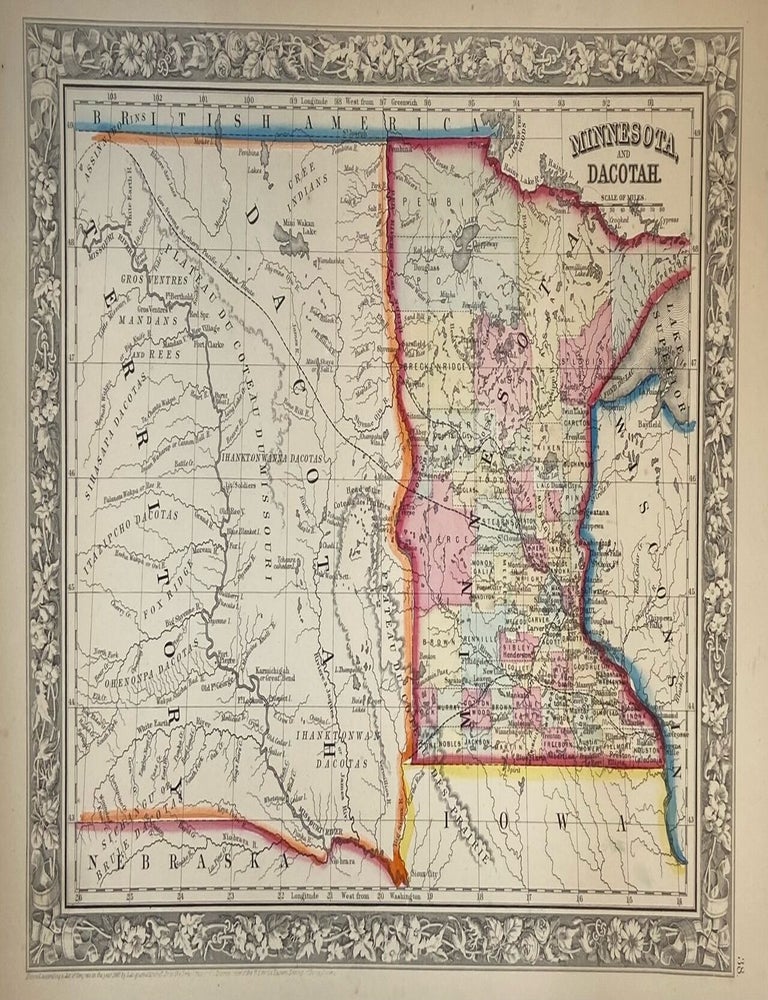 Item #202904 Minnesota, and Dacotah. Samuel Augustus Jr MITCHELL.