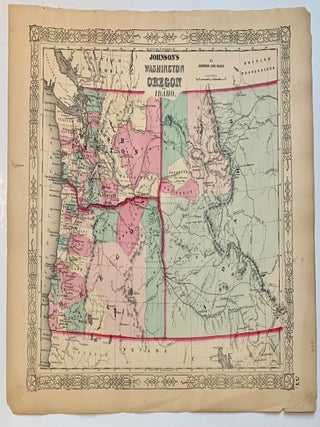 Item #202990 Johnson's Washington, Oregon & Idaho. JOHNSON, WARD