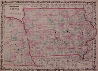 Item #202994 Johnson's Iowa and Nebraska. JOHNSON, BROWNING