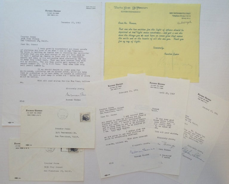 Item #203048 Archive of Four Typed Letters Signed to Proctor Jones. Norman THOMAS, 1884 - 1968.