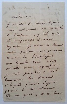 Item #203069 Autographed Letter Signed in French. Louis Adolphe THIERS, 1797 - 1877