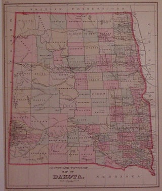 Item #203071 County and Township Map of Dakota. William M. BRADLEY
