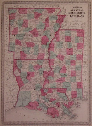 Item #203108 Johnson's Arkansas Mississippi and Louisiana. A. J JOHNSON