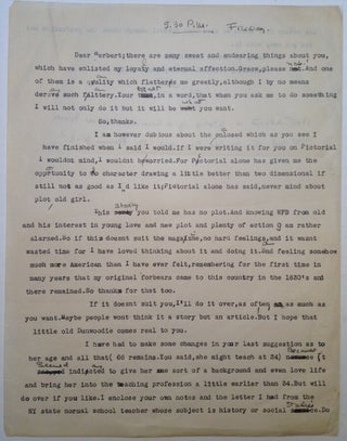 Item #203129 Typed Letter Signed. Faith BALDWIN