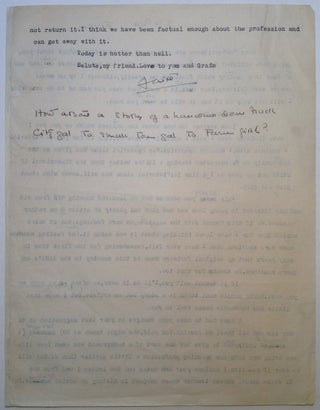 Typed Letter Signed