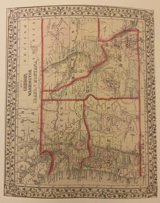 Item #203192 Map of Oregon, Washington, Idaho and part of Montana. Samuel Augustus Jr MITCHELL