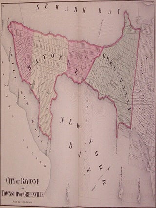 Item #203329 City of Bayonne and Township of Greenville. F. W. BEERS, CO