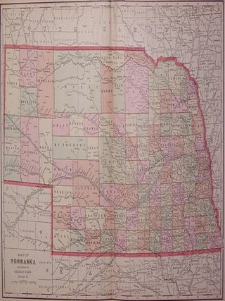 Item #203340 Map of Nebraska. George F. CRAM