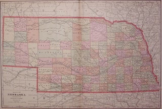 Item #203340 Map of Nebraska. George F. CRAM