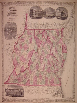 Item #203715 Johnson's Virginia, Delaware, Maryland & West Virginia. A. J JOHNSON