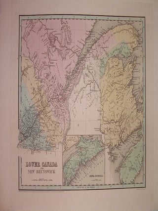Item #203921 Lower Canada and New Brunswick. Thomas Gamaliel BRADFORD