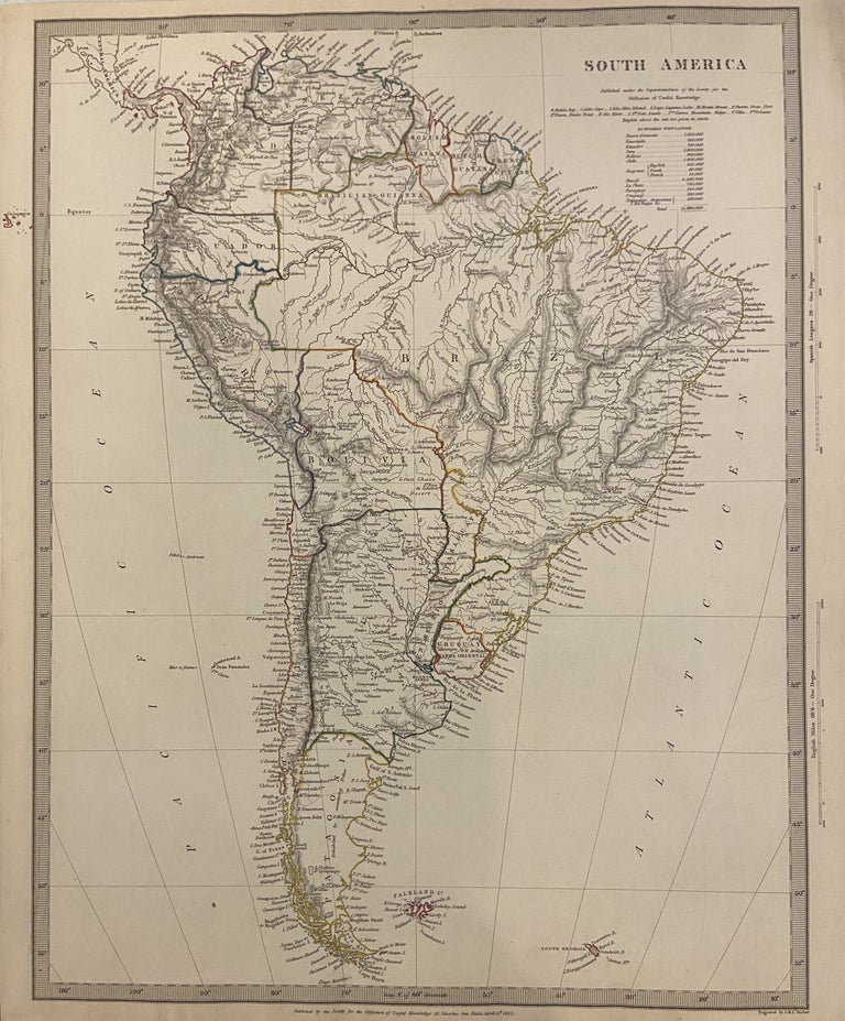 Item #204618 South America. SDUK, Society for the Diffusion of Useful Knowledge.